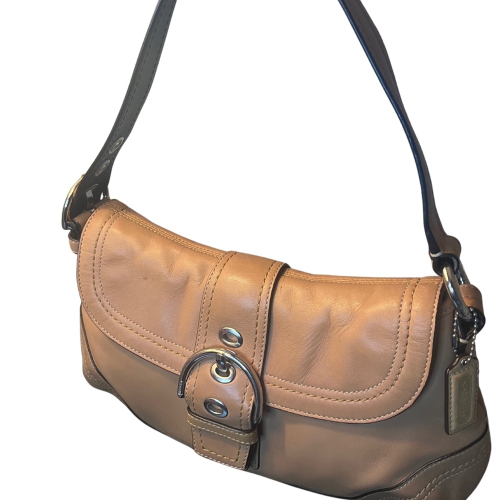Coach Soho Camel Leather Shoulder Bag - Picture 3 of 13